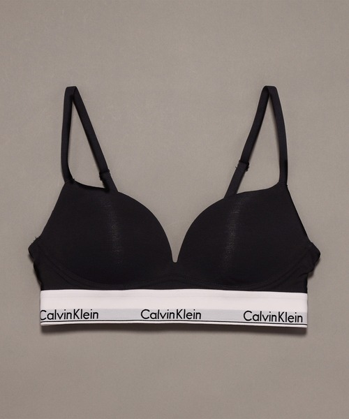   カルバンクラインプッシュアップブラ ホワイト/ブラック Calvin Klein｜(W)【公式ショップ】 カルバンクライン プランジ
