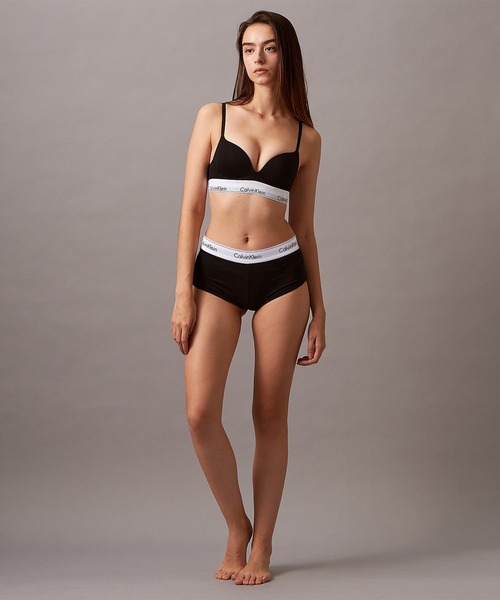 Calvin Klein（カルバン・クライン）の「Icon Cotton Modal プランジプッシュアップブラ（ブラジャー・レディース・ブラック/グレー/ホワイト/ブルー系その他・32/34B/34C/34D/36B/32C/32D/36C/32A/34A/36D）」の20枚目の写真