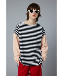 HeRIN.CYE | Over size border T-shirt　オーバーサイズボーダーTシャツ(Tシャツ/カットソー)