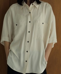 anuke アンヌーク Twill Over Shirts 半袖シャツ 62410404_4.jpg