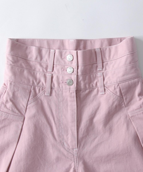 STUMBLY（スタンブリー）の「STUMBLY / high waist wide pants(ハイウエストワイドパンツ)（その他パンツ・レディース・ピンク・36/38）」の16枚目の写真