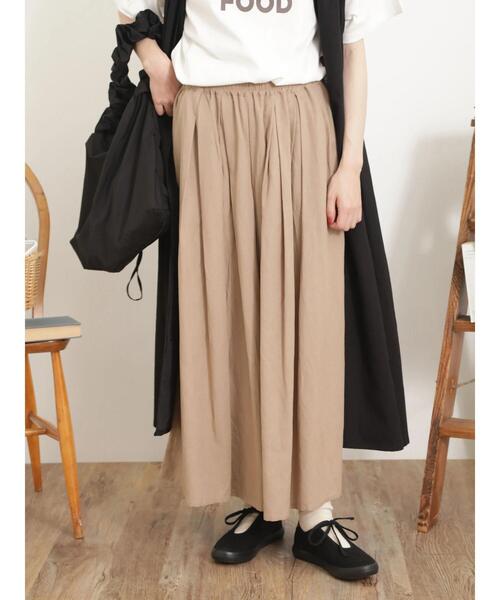 Samansa Mos2（サマンサ モスモス）の「柄アソートウエストタックギャザーパンツ（その他パンツ・レディース・ピンク/ベージュ/ブラック/オフホワイト・F）」の5枚目の写真