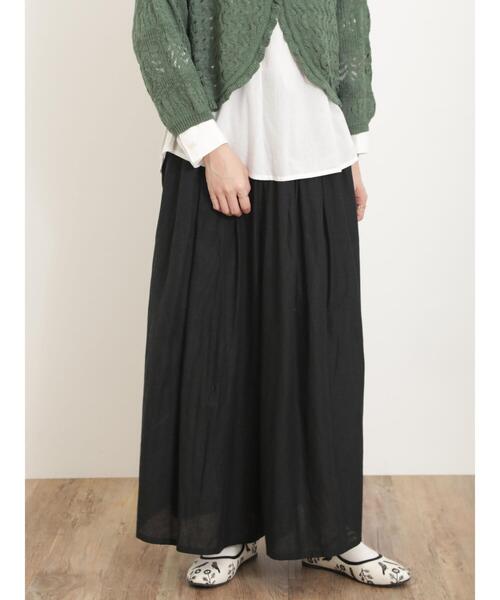 Samansa Mos2（サマンサ モスモス）の「柄アソートウエストタックギャザーパンツ（その他パンツ・レディース・ピンク/ベージュ/ブラック/オフホワイト・F）」の6枚目の写真