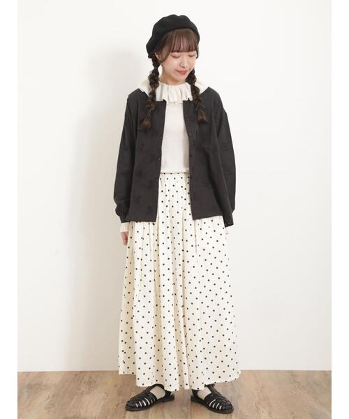 Samansa Mos2（サマンサ モスモス）の「柄アソートウエストタックギャザーパンツ（その他パンツ・レディース・ピンク/ベージュ/ブラック/オフホワイト・F）」の10枚目の写真