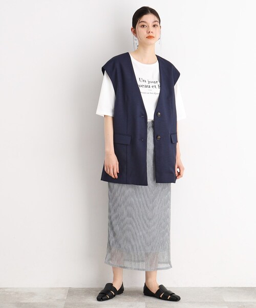 THE SHOP TK （ザ ショップ ティーケー ）の「◆シャイニーナロースカート【洗える】（スカート・レディース・ゴールド/シルバー/ブラック・12/13）」の4枚目の写真