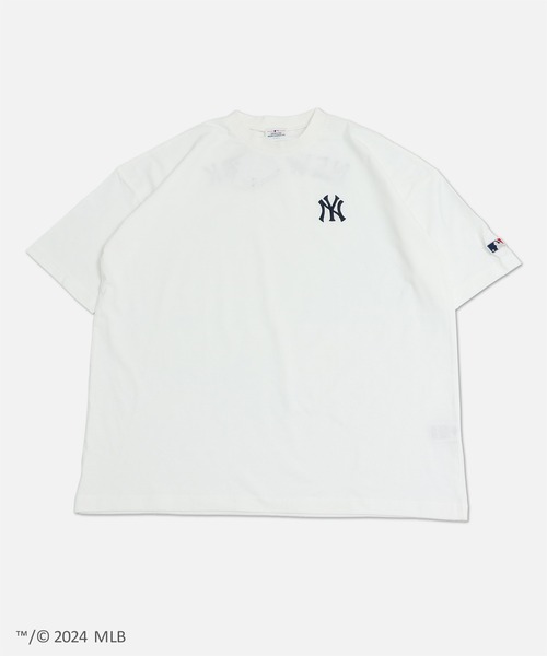 MLB(メジャーリーグベースボール)の「MLB ロゴ半袖Tシャツ(Tシャツ/カットソー・メンズ・ホワイト/ブルー/グリーン・S/M/L)」の2枚目の写真