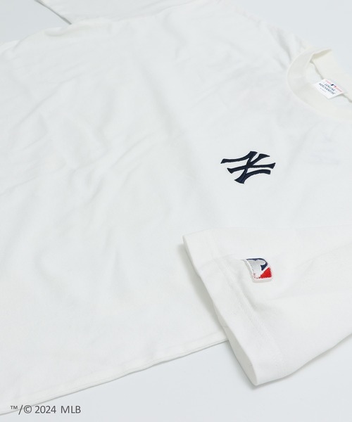 MLB(メジャーリーグベースボール)の「MLB ロゴ半袖Tシャツ(Tシャツ/カットソー・メンズ・ホワイト/ブルー/グリーン・S/M/L)」の10枚目の写真