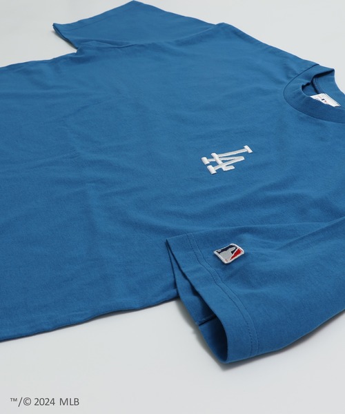 MLB(メジャーリーグベースボール)の「MLB ロゴ半袖Tシャツ(Tシャツ/カットソー・メンズ・ホワイト/ブルー/グリーン・S/M/L)」の12枚目の写真