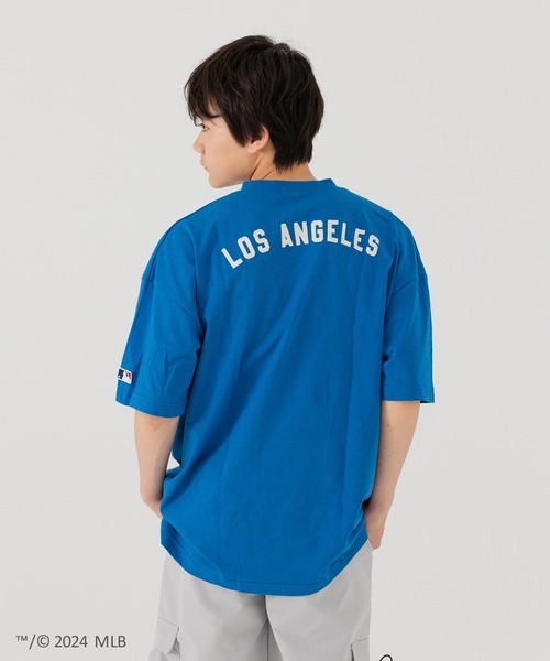 MLB(メジャーリーグベースボール)の「MLB ロゴ半袖Tシャツ(Tシャツ/カットソー・メンズ・ホワイト/ブルー/グリーン・S/M/L)」の21枚目の写真