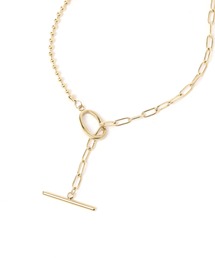 LAKOLE | ステンレスミックスマンテルネックレス2 / 114223(ネックレス)