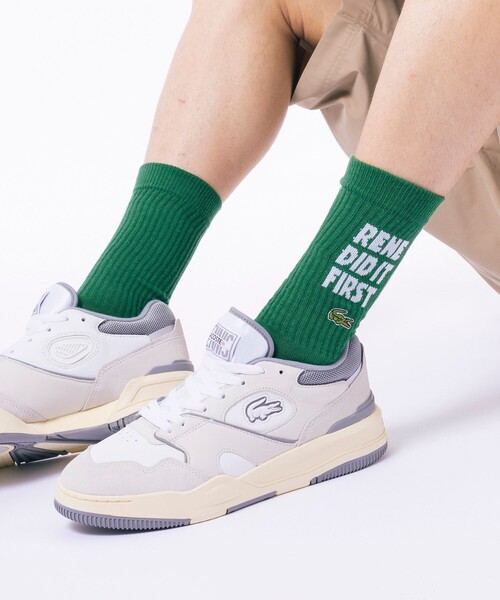 LACOSTE（ラコステ）の「ルネ・ラコステメッセージアメリブソックス（ソックス/靴下・メンズ・グリーン/ホワイト・27.0cm）」の12枚目の写真