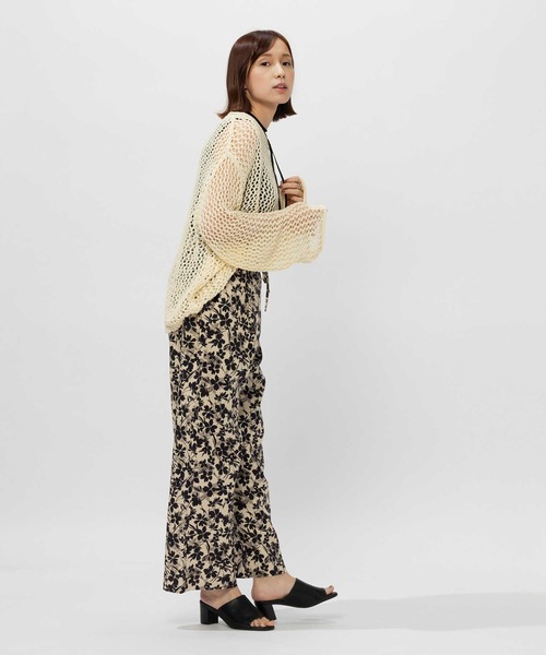 BACK NUMBER（バックナンバー）の「【BACK NUMBER】接触冷感ワイドイージーパンツ（その他パンツ・レディース・ブルー/イエロー/ベージュ/ブラック・S/M/L）」の21枚目の写真