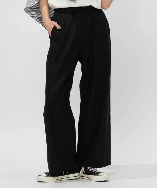 BACK NUMBER（バックナンバー）の「【BACK NUMBER】接触冷感ワイドイージーパンツ（その他パンツ・レディース・ブルー/イエロー/ベージュ/ブラック・S/M/L）」の15枚目の写真