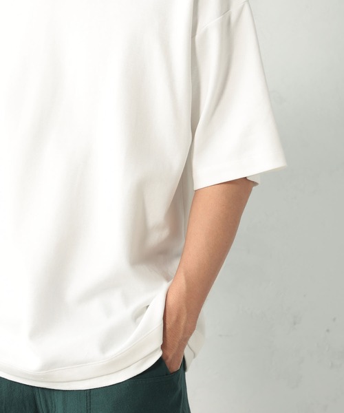 FOUND GOOD（ファウンドグッド）の「クッションレイヤードTシャツ（Tシャツ/カットソー・メンズ・ベージュ/ブラック/ホワイト系5/グレー系2/ブルー系2/ピンク系2・S/M/L/XL）」の9枚目の写真