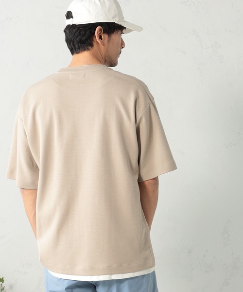 FOUND GOOD（ファウンドグッド）の「クッションレイヤードTシャツ（Tシャツ/カットソー・メンズ・ベージュ/ブラック/ホワイト系5/グレー系2/ブルー系2/ピンク系2・S/M/L/XL）」の20枚目の写真