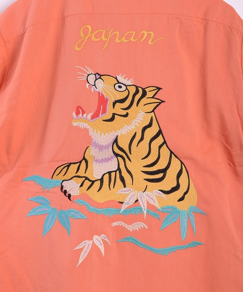 ヒューストン)HOUSTON スーベニア長袖シャツ「ベトナム虎」(41158