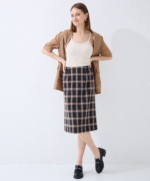 セール】【2024SS】チェックミディスカート（スカート