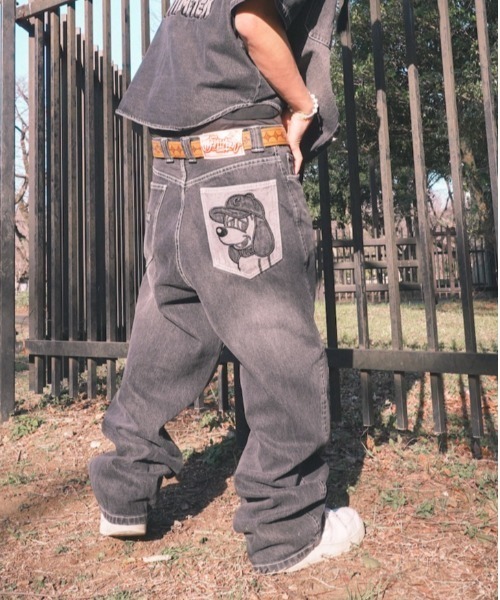 centimeter(センチメーター)の「CMT ruler washed denim pants(デニムパンツ・メンズ・ブラック/ライトブルー/ブラウン/ブルー系その他・MEDIUM/LARGE/X-LARGE)」の20枚目の写真