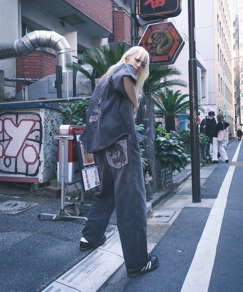 centimeter(センチメーター)の「CMT ruler washed denim pants(デニムパンツ・メンズ・ブラック/ライトブルー/ブラウン/ブルー系その他・MEDIUM/LARGE/X-LARGE)」の22枚目の写真