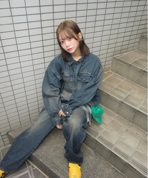 centimeter(センチメーター)の「CMT ruler washed denim pants(デニムパンツ・メンズ・ブラック/ライトブルー/ブラウン/ブルー系その他・MEDIUM/LARGE/X-LARGE)」の14枚目の写真