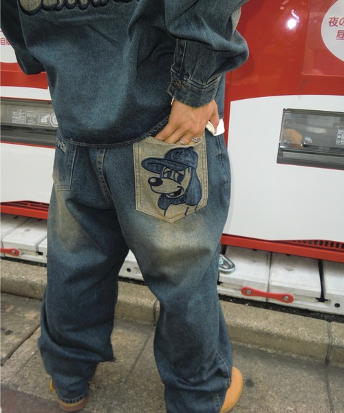 centimeter(センチメーター)の「CMT ruler washed denim pants(デニムパンツ・メンズ・ブラック/ライトブルー/ブラウン/ブルー系その他・MEDIUM/LARGE/X-LARGE)」の8枚目の写真