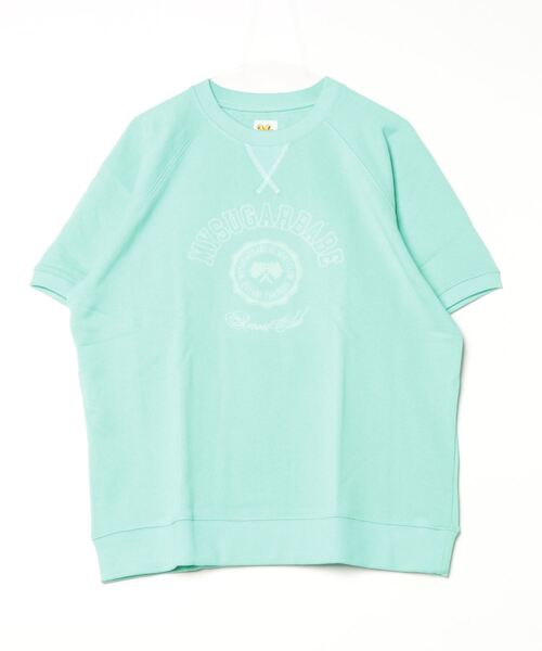 My sugar Babe（マイシュガーベイブ）の「MSB college logo half sweat (mens)（Tシャツ/カットソー・メンズ・杢グレー/ボルドー/グリーン/イエロー/ネイビー/ライトブルー・フリー）」の3枚目の写真