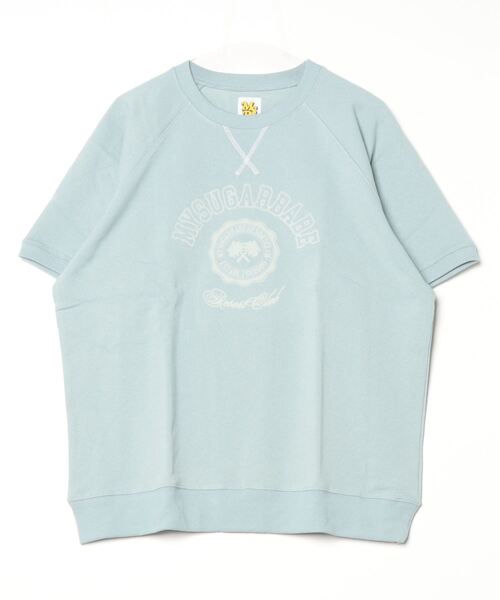 My sugar Babe（マイシュガーベイブ）の「MSB college logo half sweat (mens)（Tシャツ/カットソー・メンズ・杢グレー/ボルドー/グリーン/イエロー/ネイビー/ライトブルー・フリー）」の4枚目の写真