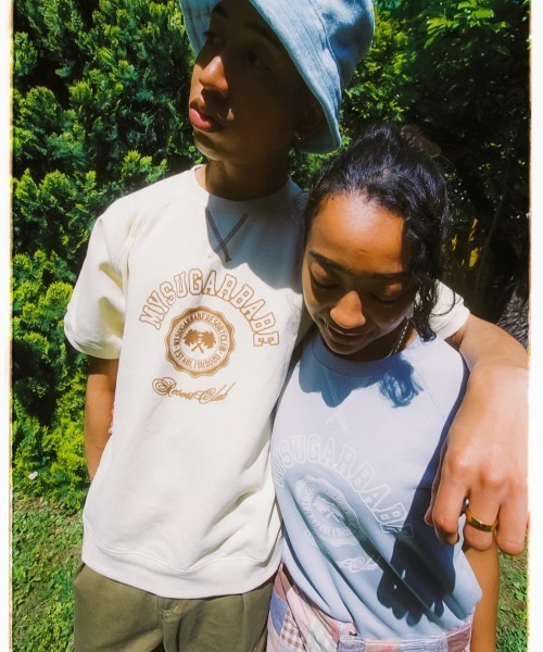 My sugar Babe（マイシュガーベイブ）の「MSB college logo half sweat (mens)（Tシャツ/カットソー・メンズ・杢グレー/ボルドー/グリーン/イエロー/ネイビー/ライトブルー・フリー）」の9枚目の写真
