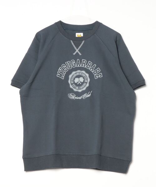My sugar Babe（マイシュガーベイブ）の「MSB college logo half sweat (mens)（Tシャツ/カットソー・メンズ・杢グレー/ボルドー/グリーン/イエロー/ネイビー/ライトブルー・フリー）」の11枚目の写真