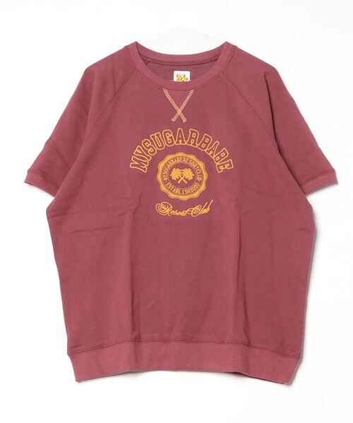 My sugar Babe（マイシュガーベイブ）の「MSB college logo half sweat (mens)（Tシャツ/カットソー・メンズ・杢グレー/ボルドー/グリーン/イエロー/ネイビー/ライトブルー・フリー）」の10枚目の写真