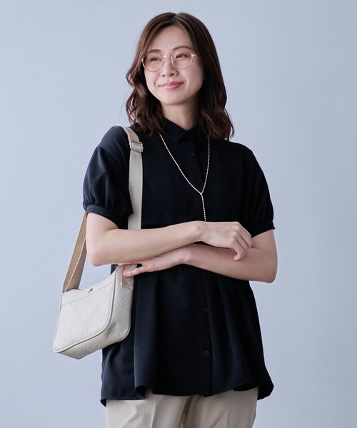 Arnold Palmer（アーノルドパーマー）の「アンブレラエンボス フェイクレザー ショルダーバッグ（ショルダーバッグ・レディース・オフホワイト/ブラック・F）」の13枚目の写真