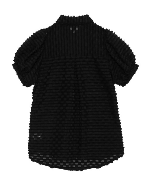 PUNYUS（プニュズ）の「リボン付きシアー半袖ブラウス（シャツ/ブラウス・レディース・ホワイト/ブラック/サックスブルー・1/2/3/4）」の22枚目の写真