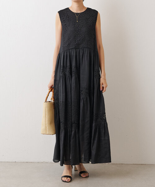 15 quinze》レースパッチワークワンピース（ワンピース）｜BEARDSLEY 