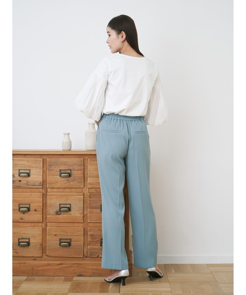 Stylevoice for xxx(スタイルヴォイスフォー)の「裾スリットスリムスラックス(スラックス・レディース・ベージュ/ブルー/ブラック・SMALL/MEDIUM)」の8枚目の写真
