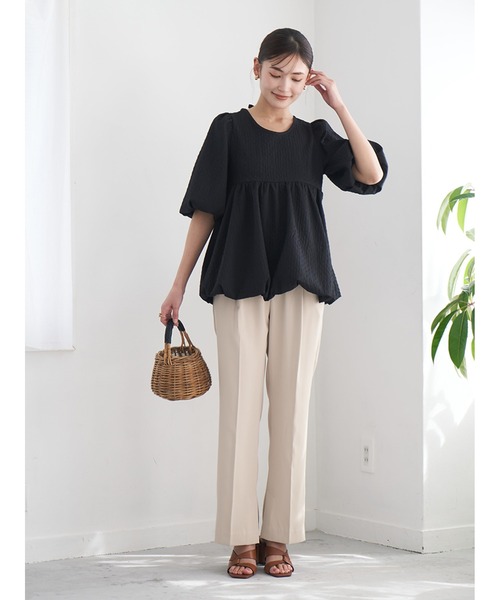 Stylevoice for xxx(スタイルヴォイスフォー)の「裾スリットスリムスラックス(スラックス・レディース・ベージュ/ブルー/ブラック・SMALL/MEDIUM)」の11枚目の写真