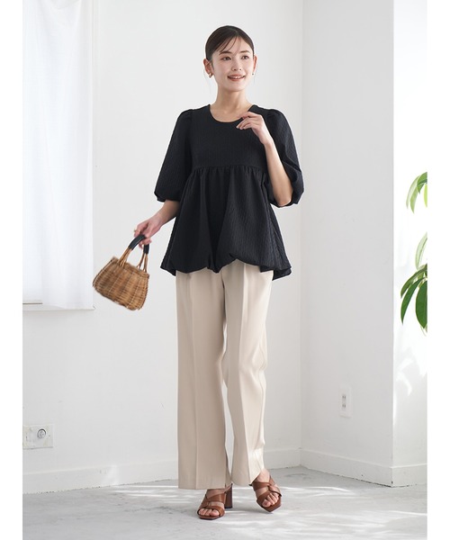 Stylevoice for xxx(スタイルヴォイスフォー)の「裾スリットスリムスラックス(スラックス・レディース・ベージュ/ブルー/ブラック・SMALL/MEDIUM)」の12枚目の写真