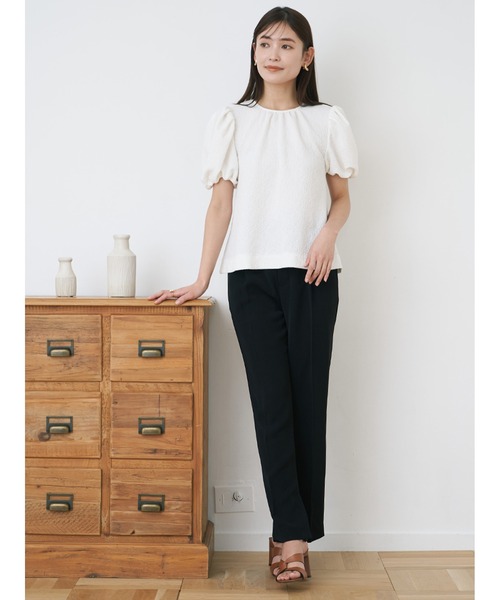 Stylevoice for xxx(スタイルヴォイスフォー)の「裾スリットスリムスラックス(スラックス・レディース・ベージュ/ブルー/ブラック・SMALL/MEDIUM)」の15枚目の写真
