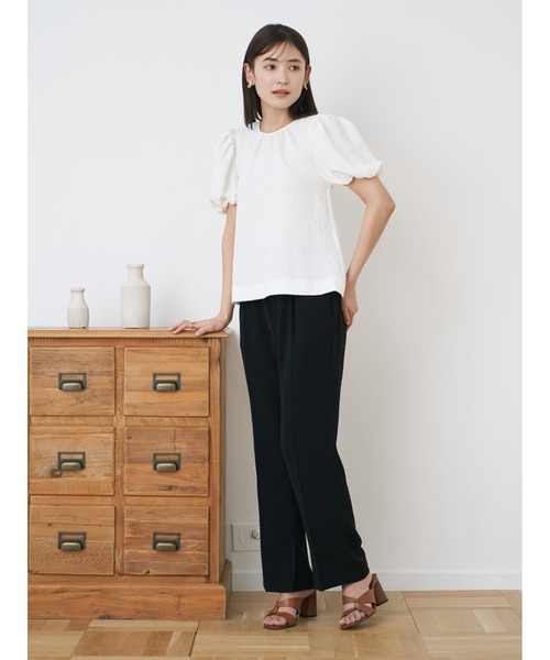 Stylevoice for xxx(スタイルヴォイスフォー)の「裾スリットスリムスラックス(スラックス・レディース・ベージュ/ブルー/ブラック・SMALL/MEDIUM)」の16枚目の写真
