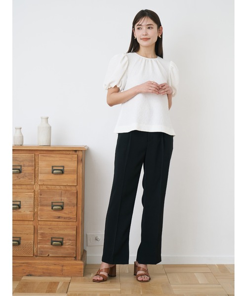 Stylevoice for xxx(スタイルヴォイスフォー)の「裾スリットスリムスラックス(スラックス・レディース・ベージュ/ブルー/ブラック・SMALL/MEDIUM)」の17枚目の写真