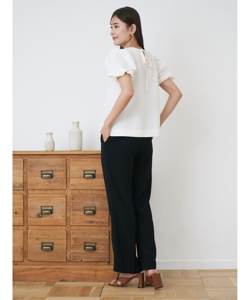 Stylevoice for xxx(スタイルヴォイスフォー)の「裾スリットスリムスラックス(スラックス・レディース・ベージュ/ブルー/ブラック・SMALL/MEDIUM)」の18枚目の写真