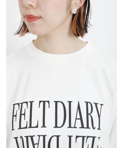 Samansa Mos2（サマンサ モスモス）の「【UVカット】ロゴアソートプリントTシャツ（Tシャツ/カットソー・レディース・パープル/オフホワイト/チャコールグレー/グリーン・F）」の15枚目の写真