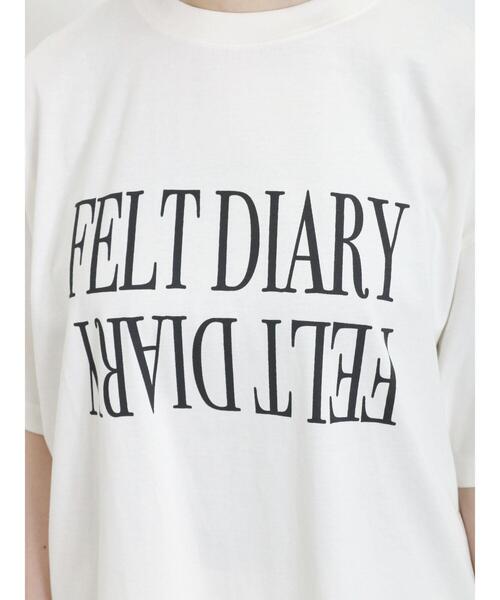 Samansa Mos2（サマンサ モスモス）の「【UVカット】ロゴアソートプリントTシャツ（Tシャツ/カットソー・レディース・パープル/オフホワイト/チャコールグレー/グリーン・F）」の16枚目の写真