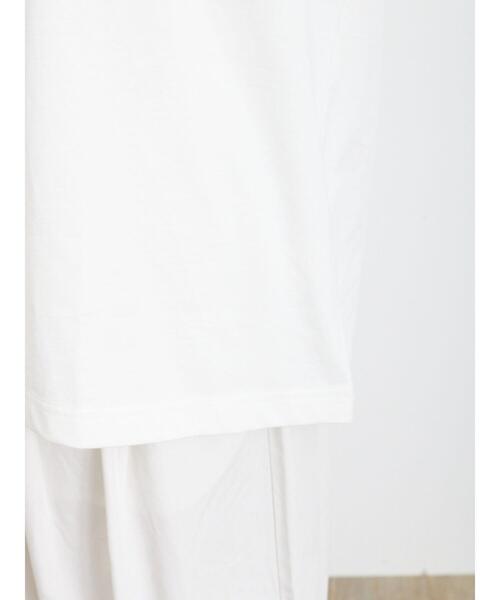 Samansa Mos2（サマンサ モスモス）の「【UVカット】ロゴアソートプリントTシャツ（Tシャツ/カットソー・レディース・パープル/オフホワイト/チャコールグレー/グリーン・F）」の19枚目の写真