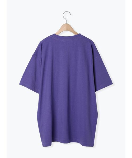 Samansa Mos2（サマンサ モスモス）の「【UVカット】ロゴアソートプリントTシャツ（Tシャツ/カットソー・レディース・パープル/オフホワイト/チャコールグレー/グリーン・F）」の13枚目の写真