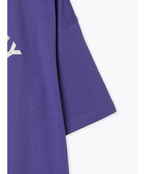 Samansa Mos2（サマンサ モスモス）の「【UVカット】ロゴアソートプリントTシャツ（Tシャツ/カットソー・レディース・パープル/オフホワイト/チャコールグレー/グリーン・F）」の5枚目の写真