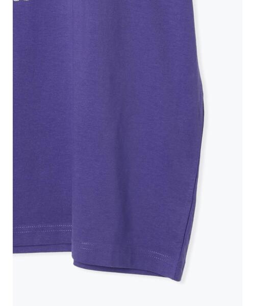 Samansa Mos2（サマンサ モスモス）の「【UVカット】ロゴアソートプリントTシャツ（Tシャツ/カットソー・レディース・パープル/オフホワイト/チャコールグレー/グリーン・F）」の6枚目の写真