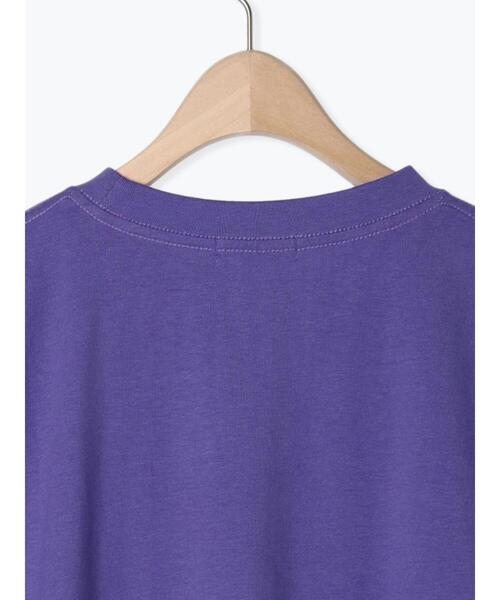 Samansa Mos2（サマンサ モスモス）の「【UVカット】ロゴアソートプリントTシャツ（Tシャツ/カットソー・レディース・パープル/オフホワイト/チャコールグレー/グリーン・F）」の7枚目の写真