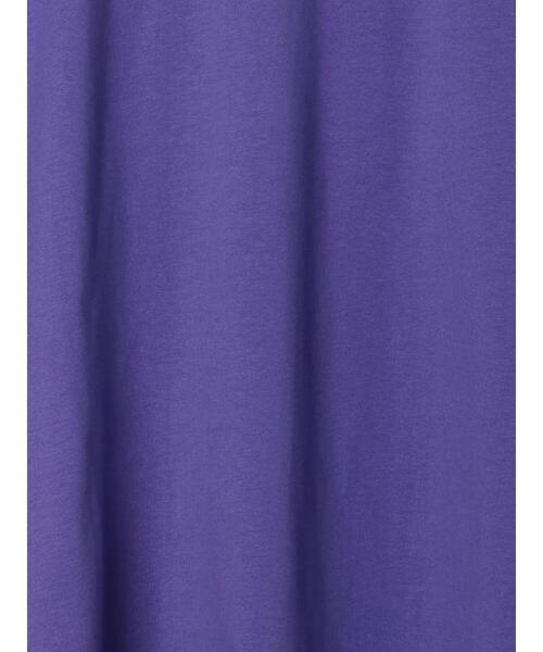 Samansa Mos2（サマンサ モスモス）の「【UVカット】ロゴアソートプリントTシャツ（Tシャツ/カットソー・レディース・パープル/オフホワイト/チャコールグレー/グリーン・F）」の8枚目の写真