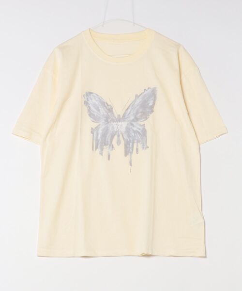 セール】バタフライプリントオーバーサイズTシャツ（Tシャツ