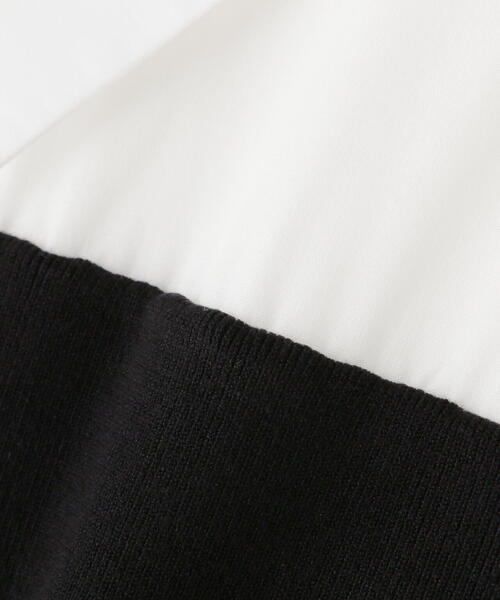 NATURAL BEAUTY BASIC（ナチュラルビューティーベーシック）の「◇シャツドッキングニットワンピース（シャツワンピース・レディース・ブラック/ブラウン・MEDIUM）」の22枚目の写真